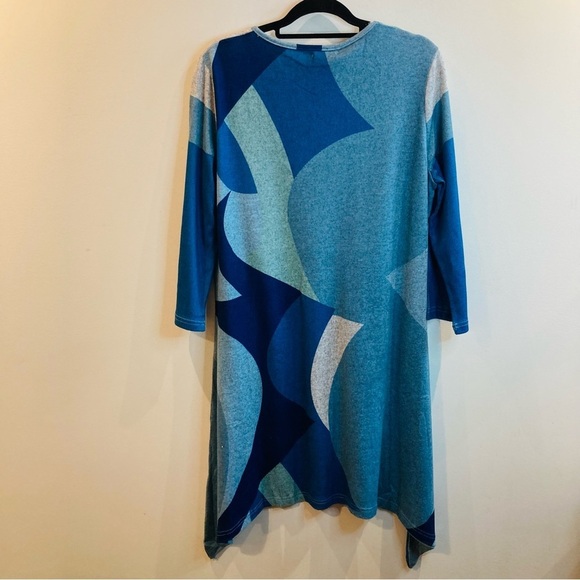 PAPA VANCOUVER Sz XL Asymmetrical Handkerchief Hem Line Patch  Pockets Tunic NEW - Picture 6 of 9